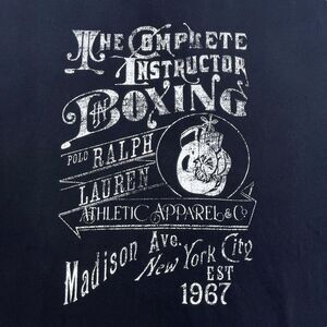Vintage Polo Ralph Lauren New York Boxing Club Shirt Size XL Black Instructor